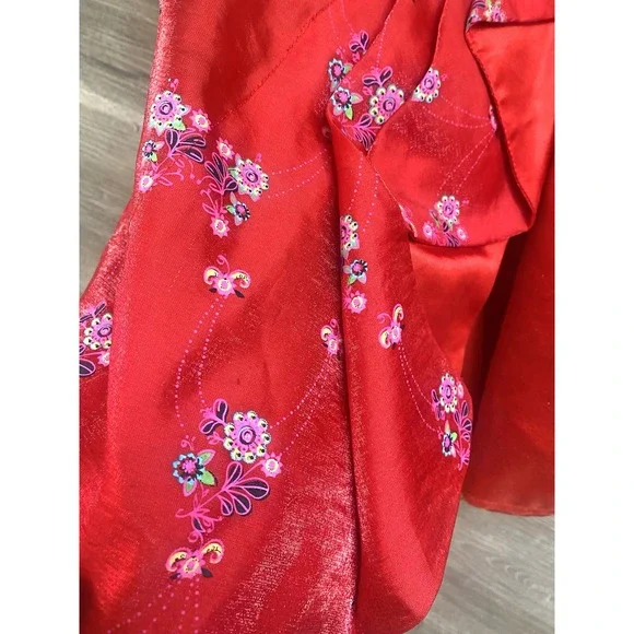 Disney Parks Store Elena Avalor Girls Princess Dress Halloween Sz S Red Deluxe - Picture 5 of 8